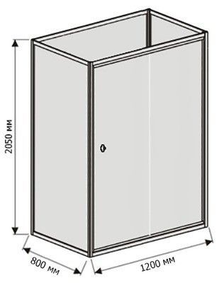 Душевая кабина RGW Andaman OLB-207 80x120 см, профиль хром Душевая кабина RGW Andaman OLB-207 80x120 см, профиль хром