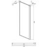 Душевой уголок Ambassador Forsa 140х110 17021120AX-110AX профиль Хром стекло прозрачное