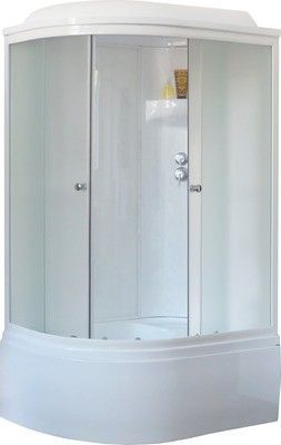 Душевая кабина Royal Bath RB 8120BK6-WC-CH (белое/матовое) правая
