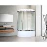 Душевая кабина Royal Bath RB 8120BK6-WC-CH (белое/матовое) правая