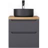 Тумба под раковину Jorno Wood 60 wood.01.60/P/GR подвесная Серая