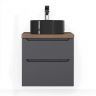 Тумба под раковину Jorno Wood 60 wood.01.60/P/GR подвесная Серая