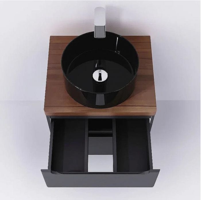 Тумба под раковину Jorno Wood 60 wood.01.60/P/GR подвесная Серая