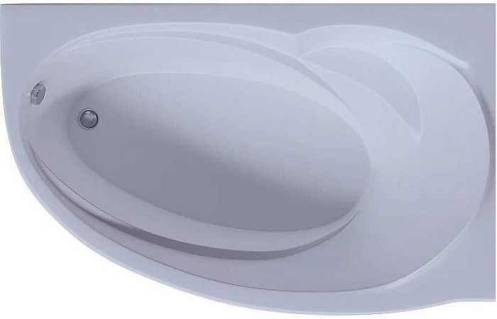 Акриловая ванна Aquatek Бетта 170x97 R BET170-0000100 без гидромассажа с фронтальной панелью с каркасом (разборный) со слив-переливом