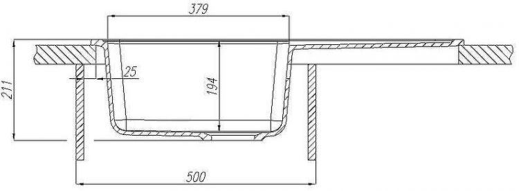 Кухонная мойка Aquaton Аманда 78 1A712832AD220 Песочная