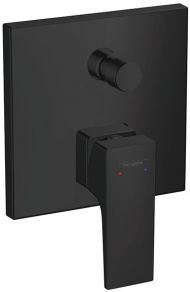Hansgrohe Metropol Встраиваемый смеситель для ванны с переключателем, внешняя часть, цвет: черный матовый