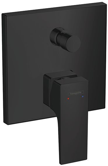 Hansgrohe Metropol Встраиваемый смеситель для ванны с переключателем, внешняя часть, цвет: черный матовый