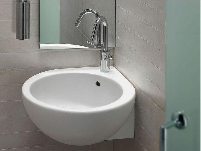 Раковина Hatria You and Me 46 L Y0H601 угловая Белая