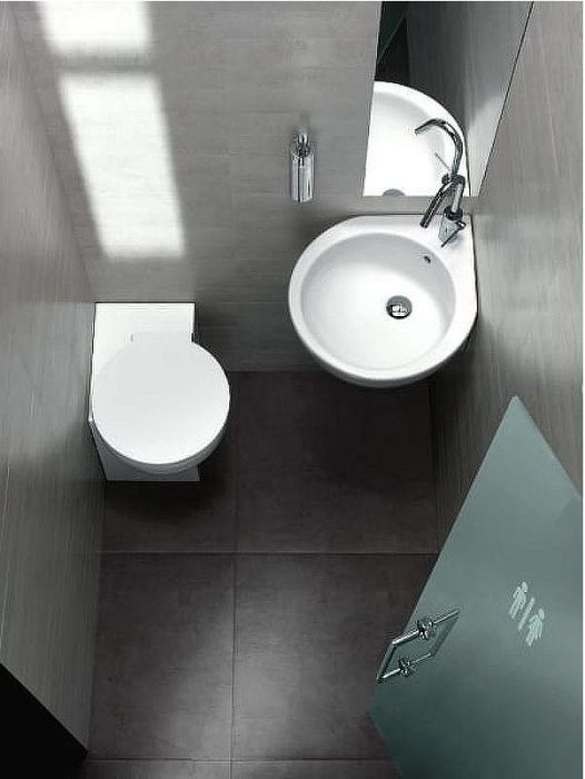 Раковина Hatria You and Me 46 L Y0H601 угловая Белая