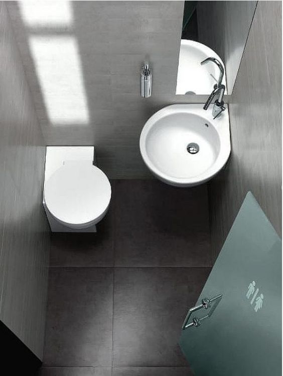 Раковина Hatria You and Me 46 L Y0H601 угловая Белая