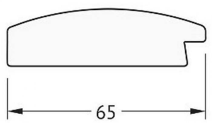Зеркало Evoform Definite 156х76 BY 1119 в багетной раме - Орех 65