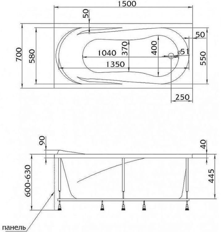 Акриловая ванна 1MarKa Medea 150x70 01ме1570 без гидромассажа Акриловая ванна 1MarKa Medea 150x70 01ме1570 без гидромассажа