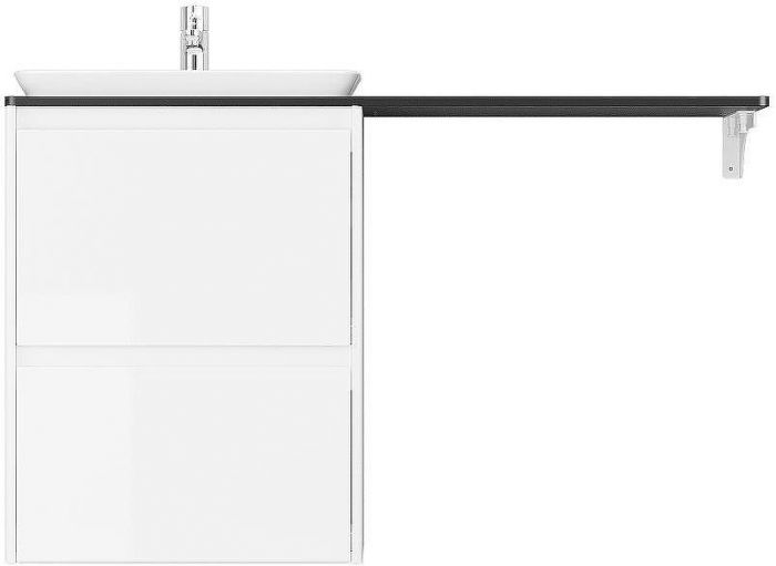 Тумба под раковину Velvex Klaufs 56 tpKLA.56.50.2Y-616.216 подвесная Белая