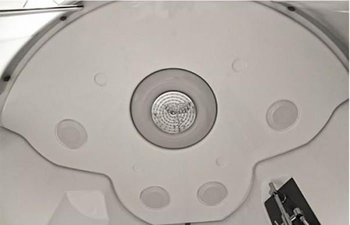 Душевой бокс Radomir Даниэла 2 140x140 1-04-1-0-5-0750 с баней профиль Белый стекло прозрачное