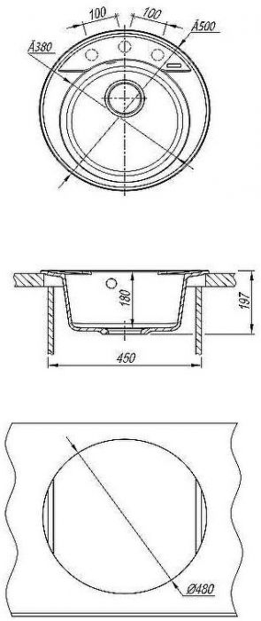 Кухонная мойка Lemark Sula 500 9910004 Жасмин