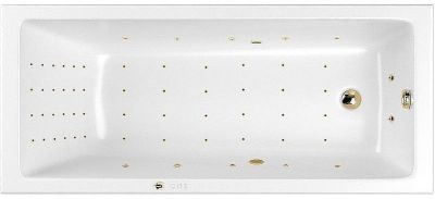 Акриловая ванна Whitecross Wave 170x75 0101.170075.100.NANO.GL с гидромассажем