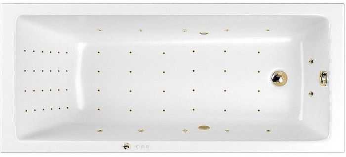 Акриловая ванна Whitecross Wave 170x75 0101.170075.100.NANO.GL с гидромассажем
