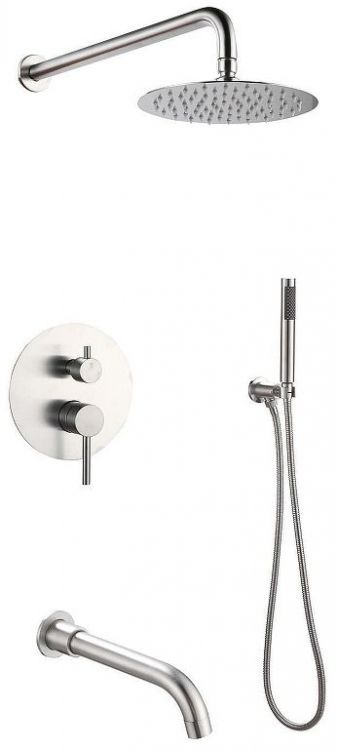 Душевая система Ростовская Мануфактура Сантехники SUS129-1S Нержавеющая сталь Душевая система Ростовская Мануфактура Сантехники SUS129-1S Нержавеющая сталь