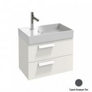 Тумба под раковину Jacob Delafon Rythmik 60 см EB1300-442, серый антрацит лак