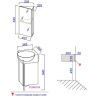 Тумба под раковину Aqwella Porto 45 POR0104WW угловая Белая Тумба под раковину Aqwella Porto 45 POR0104WW угловая Белая