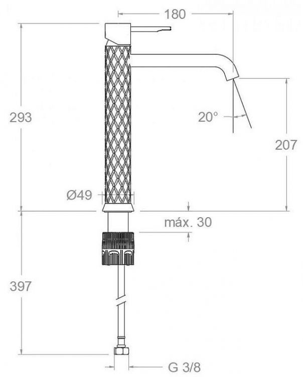 Смеситель для раковины Ramonsoler Odisea Joya 590201CUC Медь Смеситель для раковины Ramonsoler Odisea Joya 590201CUC Медь