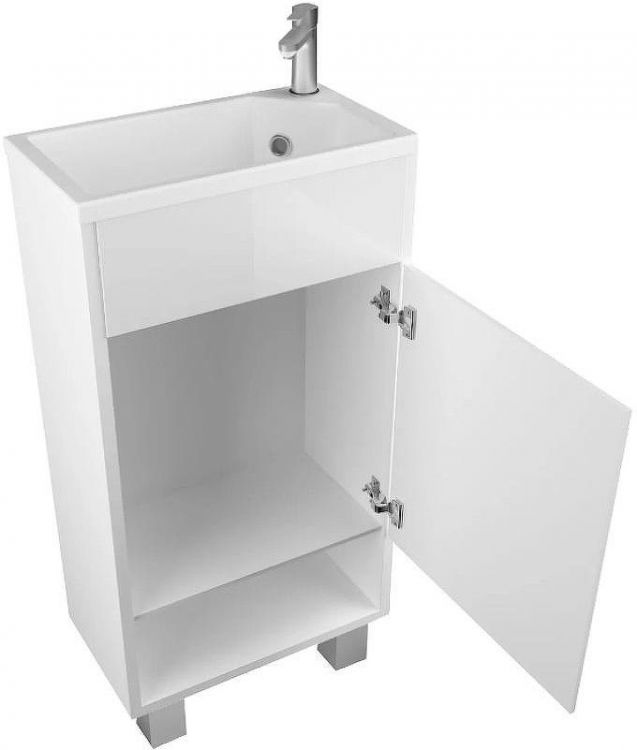 Тумба с раковиной 1MarKa Lira 40Н R У85920 Белый глянец