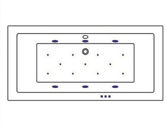 Акриловая ванна Whitecross Savia Duo 170x80 0103.170080.100.RELAX.WH с гидромассажем