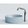Умывальник CERAMICANOVA Element чаша накладная круглая (цвет Голубой Матовый) CN6057ML