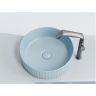 Умывальник CERAMICANOVA Element чаша накладная круглая (цвет Голубой Матовый) CN6057ML