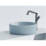 Умывальник CERAMICANOVA Element чаша накладная круглая (цвет Голубой Матовый) CN6057ML