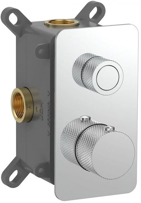 Смеситель для душа AQUAme AQM8810CR с термостатом цвет Полированный хром