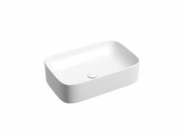 Умывальник CERAMICANOVA Element чаша накладная прямоугольная (цвет Белый Матовый) CN6053MW