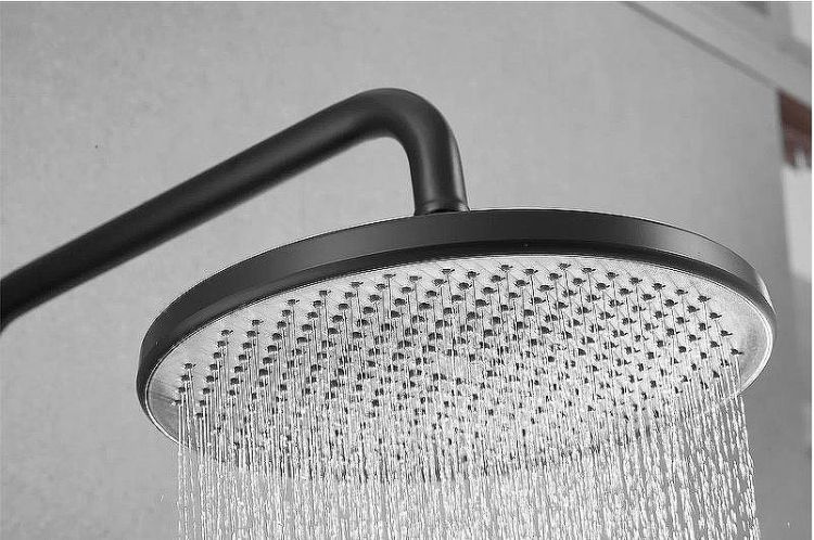 Душевая система Rose R39H R3996H с термостатом Черная матовая Душевая система Rose R39H R3996H с термостатом Черная матовая