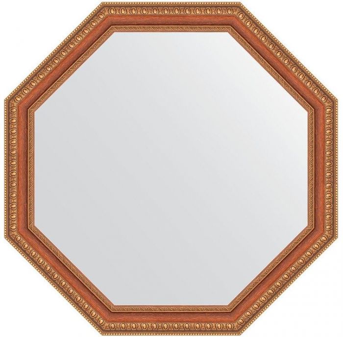 Зеркало Evoform Octagon 66х66 BY 3984 в багетной раме - Бронзовые бусы на дереве 60