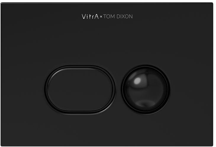 Клавиша смыва Vitra Liquid 740-2101 Черная глянцевая Клавиша смыва Vitra Liquid 740-2101 Черная глянцевая