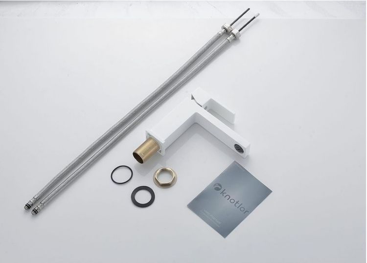 Смеситель для раковины Knotlor Stable KN-20/WY цвет Белый матовый Смеситель для раковины Knotlor Stable KN-20/WY цвет Белый матовый