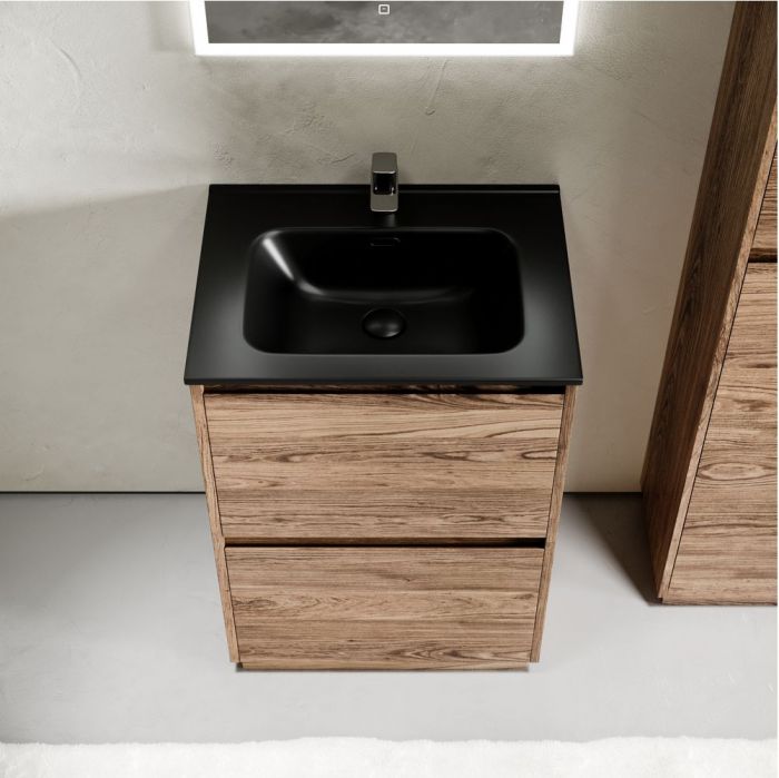 Тумба напольная под раковину SANCOS Libra Floor, дуб чарльстон 590х450х840 мм, LB60FECH