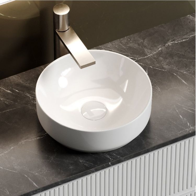 Тумба подвесная SANCOS Snob T, Bianco 995х445х500, под столешницу с отверстием под смеситель, цвет Black Sky, SNT100W