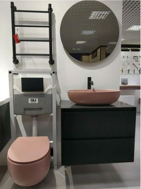 Унитаз AeT Dot 2.0 S555T0R0V6142 подвесной Розовый матовый без сиденья