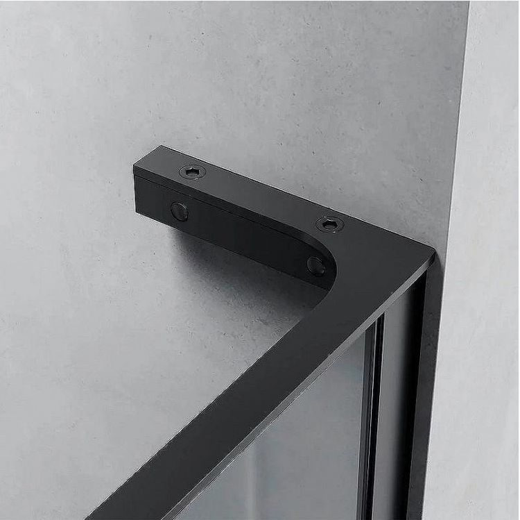 Душевая перегородка Veconi Korato KR-77B 90 KR77B-90-01-C8 профиль Черный матовый стекло прозрачное