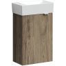 Тумба подвесная SANCOS под раковину Mini, левая, дуб чарльстон 355х205х500, MN35ECHL Тумба подвесная SANCOS под раковину Mini, левая, дуб чарльстон 355х205х500, MN35ECHL