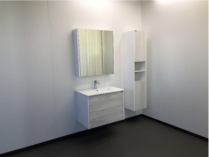 Зеркальный шкаф Comforty Женева 75 00004137096 Дуб белый