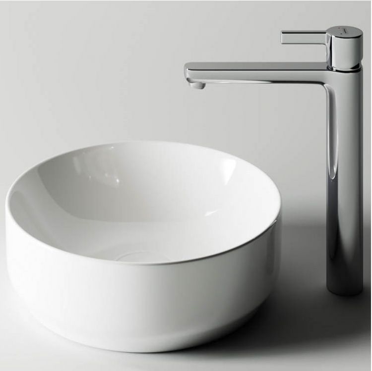 Умывальник чаша SANCOS Element накладная круглая 355x355x125мм, CN6005