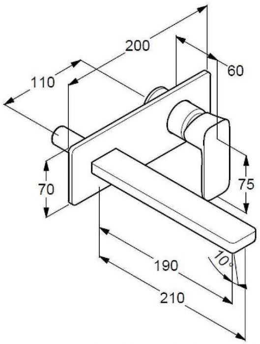 Смеситель для раковины Kludi Decus 54244N575 цвет Никель брашированный