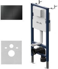 Инсталляция AM.PM PrimeFit I012709.0238 для унитаза с Черной матовой клавишей смыва