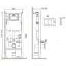 Инсталляция AM.PM PrimeFit I012709.0238 для унитаза с Черной матовой клавишей смыва
