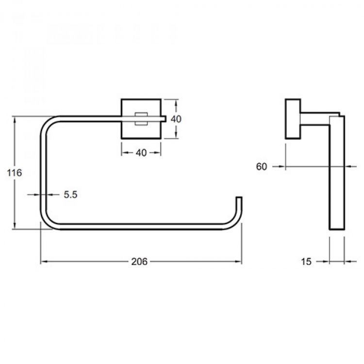Держатель для полотенец Jacob Delafon EO Mecanique E77833-CP