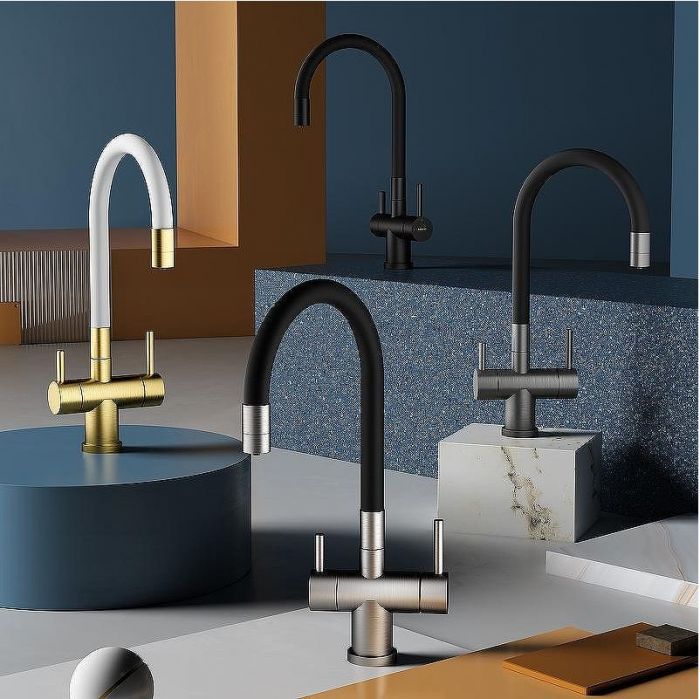 Смеситель для кухни Splenka S70.64.09 Графит матовый Черный