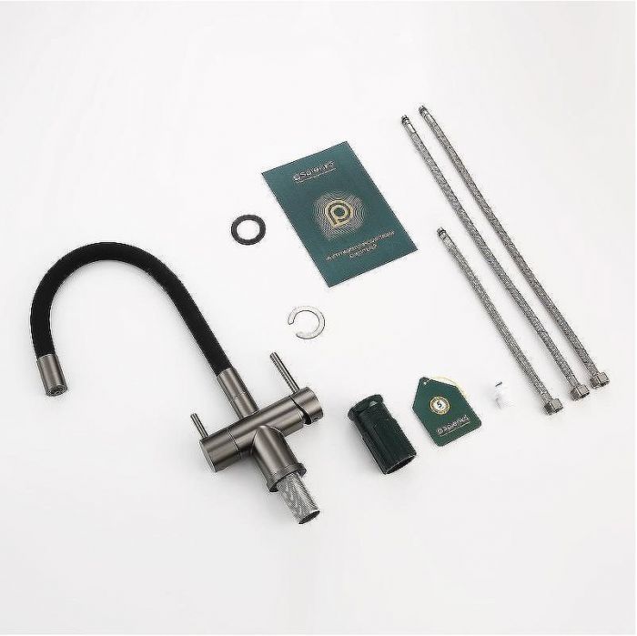 Смеситель для кухни Splenka S70.64.09 Графит матовый Черный