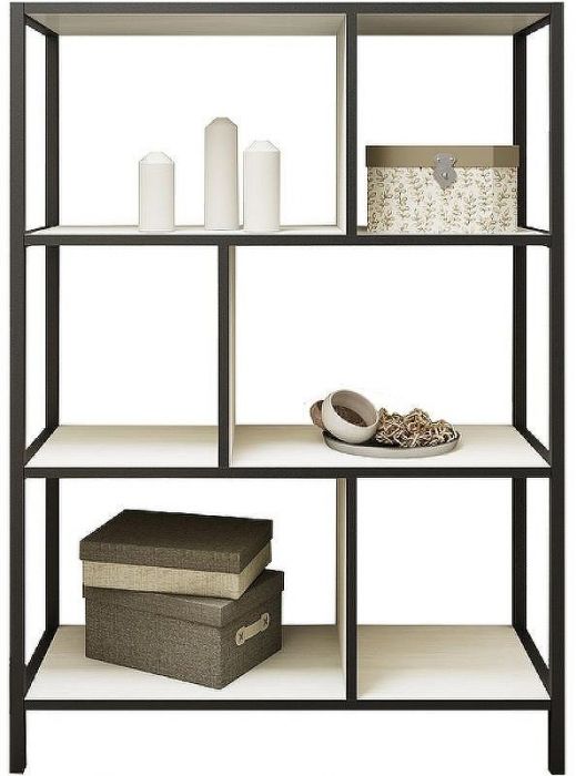 Стеллаж Sanflor Лофт №2 80 С08090 напольный Светлое северное дерево